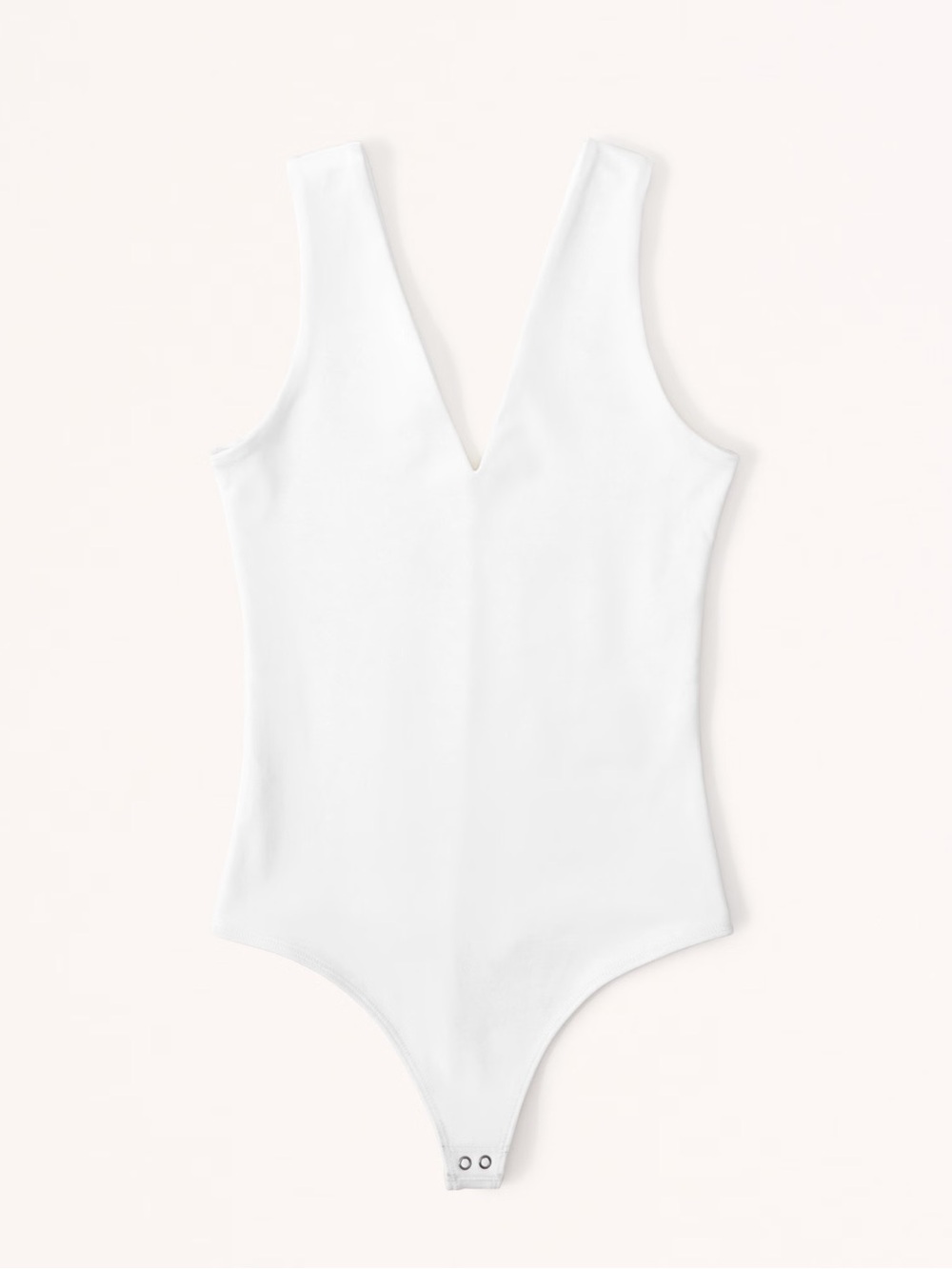 White Seamless Fabric V-Neck
Bodysuit